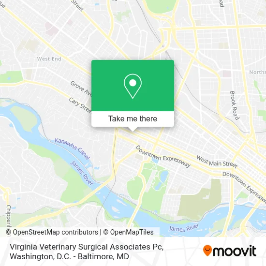 Virginia Veterinary Surgical Associates Pc map