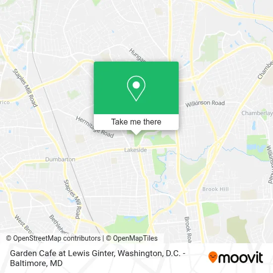 Garden Cafe at Lewis Ginter map
