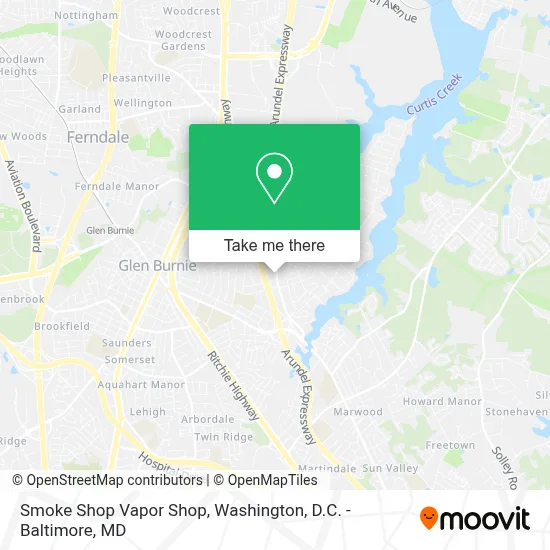 Smoke Shop Vapor Shop map