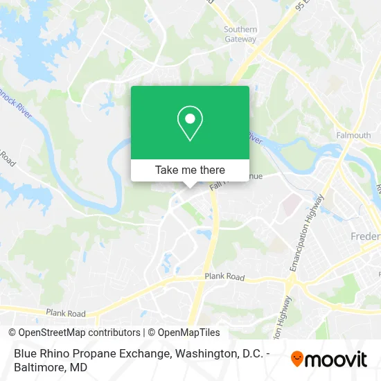 Blue Rhino Propane Exchange map