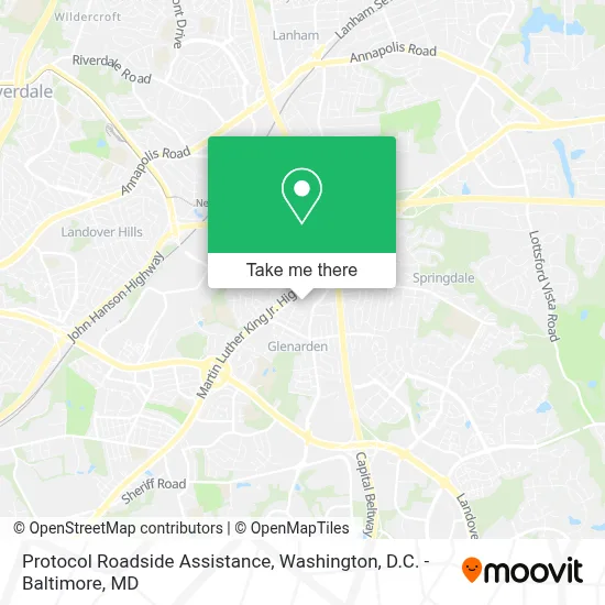 Protocol Roadside Assistance map