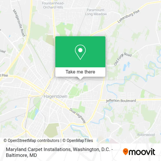 Maryland Carpet Installations map