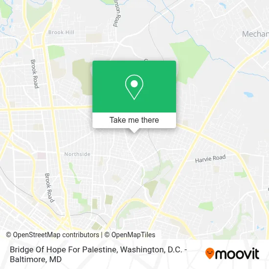 Bridge Of Hope For Palestine map