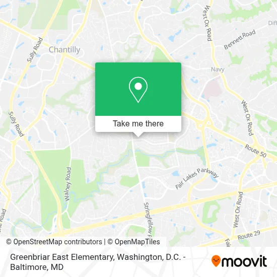 Greenbriar East Elementary map