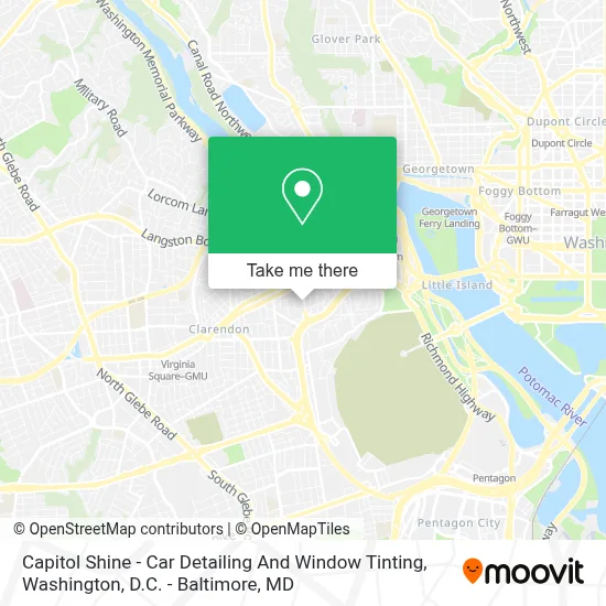Capitol Shine - Car Detailing And Window Tinting map
