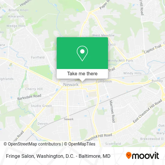 Fringe Salon map