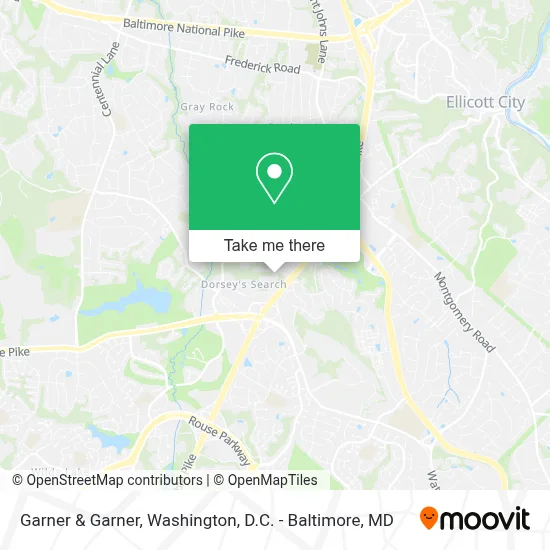 Garner & Garner map