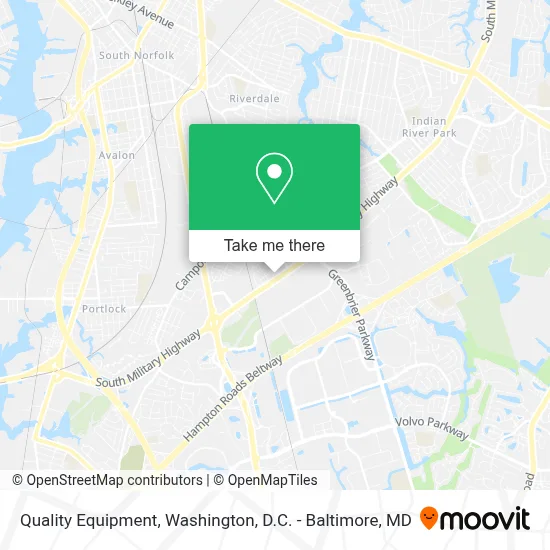 Quality Equipment map