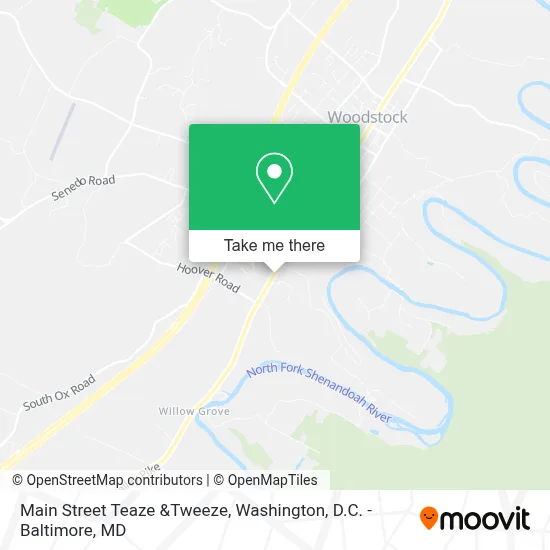 Main Street Teaze &Tweeze map