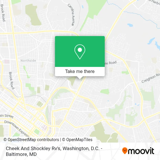Cheek And Shockley Rv's map