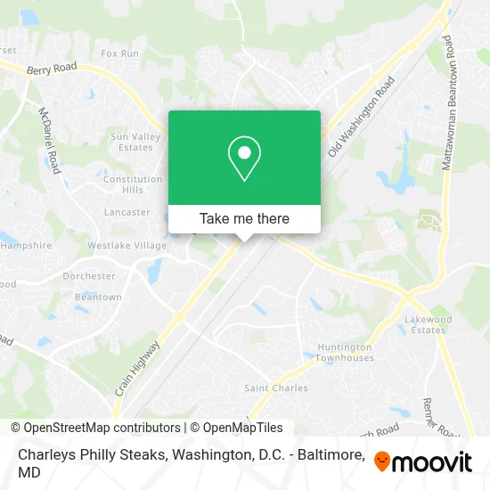 Charleys Philly Steaks map
