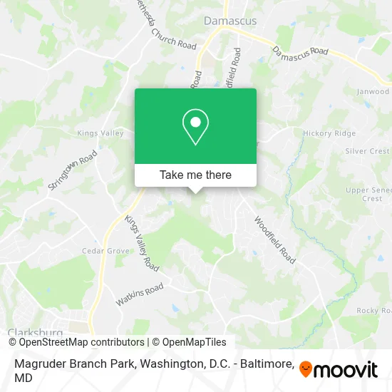 Magruder Branch Park map
