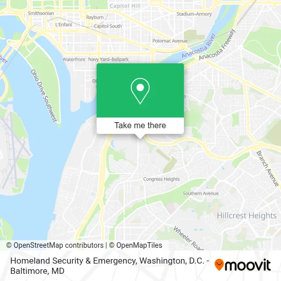 Homeland Security & Emergency map
