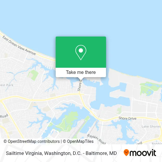 Sailtime Virginia map