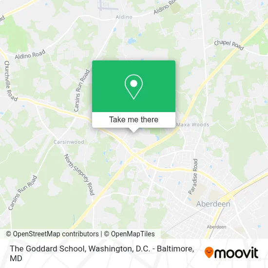 The Goddard School map