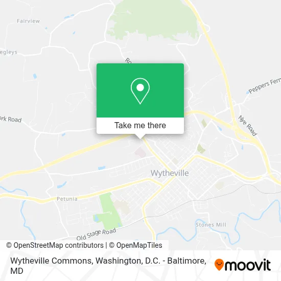 Wytheville Commons map