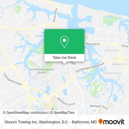 Steve's Towing Inc map