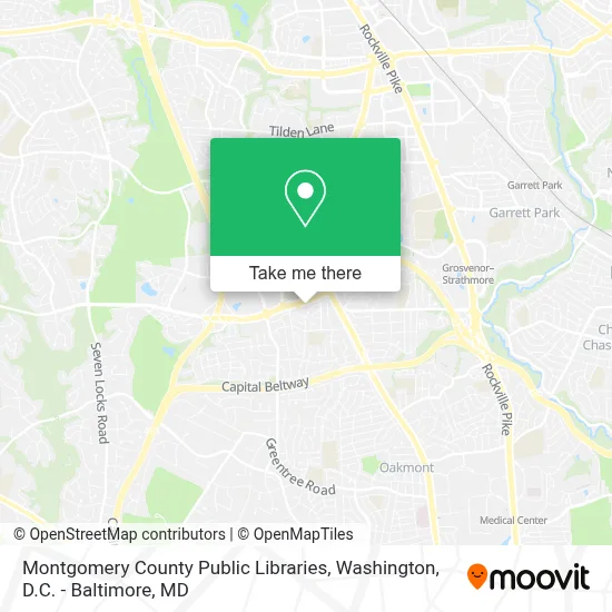 Montgomery County Public Libraries map