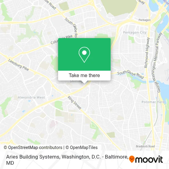 Aries Building Systems map