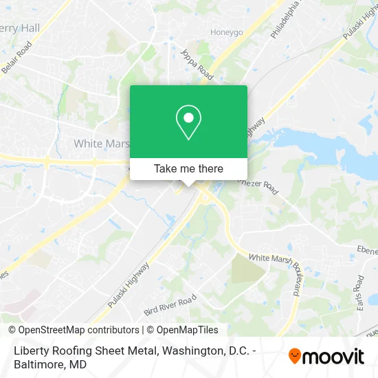 Liberty Roofing Sheet Metal map