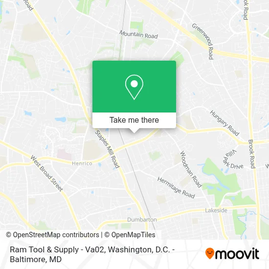 Ram Tool & Supply - Va02 map