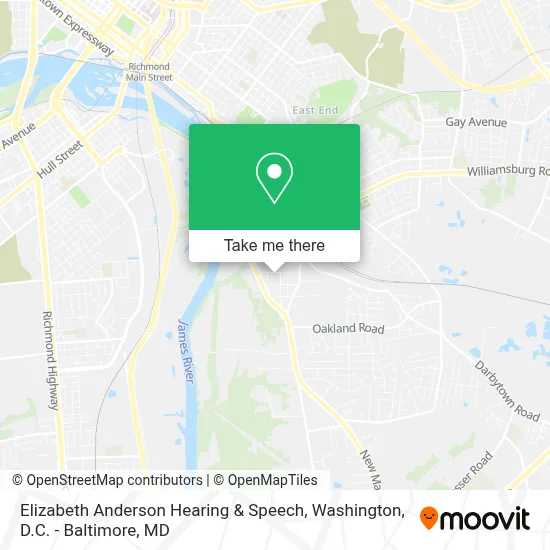 Elizabeth Anderson Hearing & Speech map