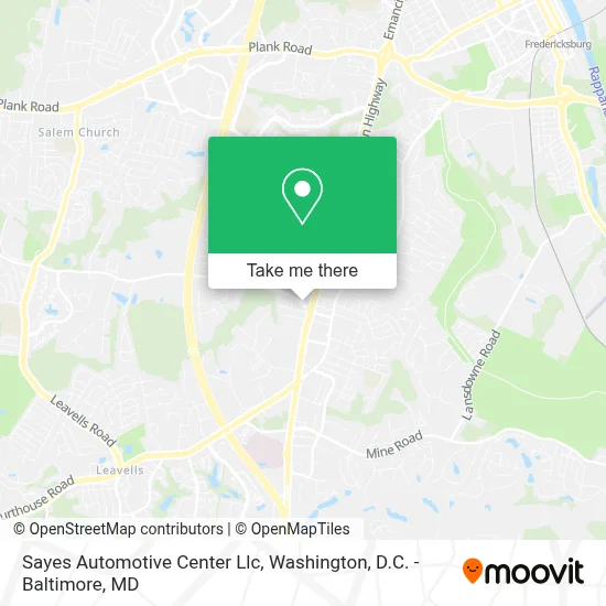 Sayes Automotive Center Llc map