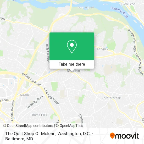 The Quilt Shop Of Mclean map