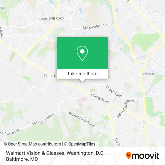 Walmart Vision & Glasses map