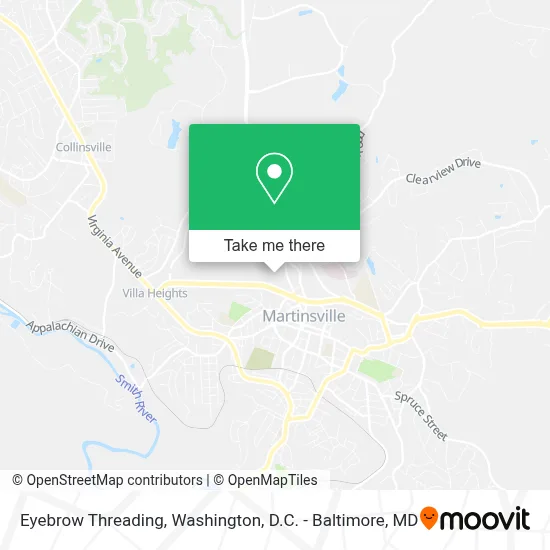 Eyebrow Threading map