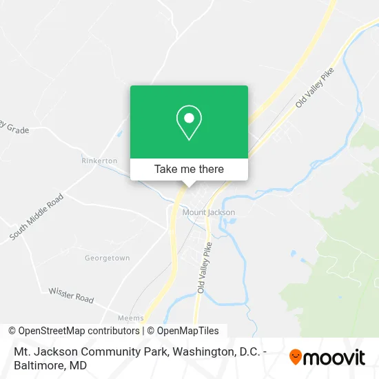 Mt. Jackson Community Park map