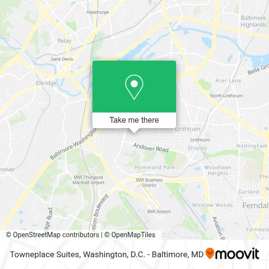 Towneplace Suites map