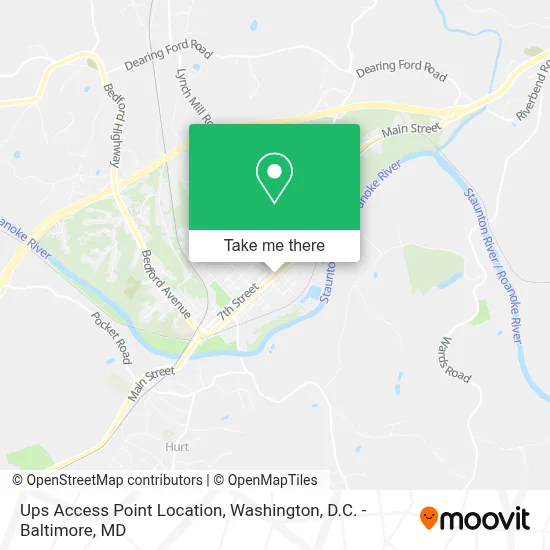 Ups Access Point Location map
