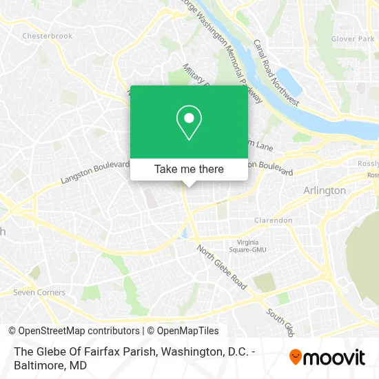 The Glebe Of Fairfax Parish map