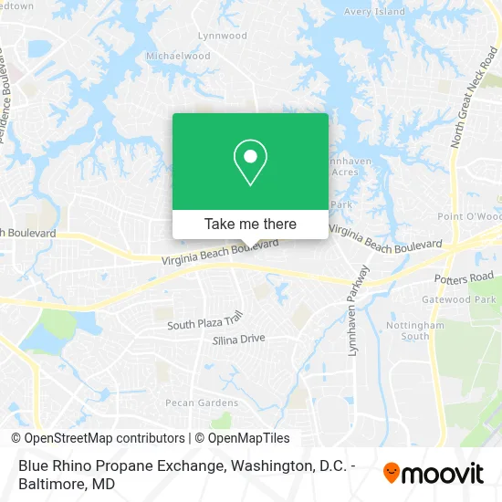Blue Rhino Propane Exchange map
