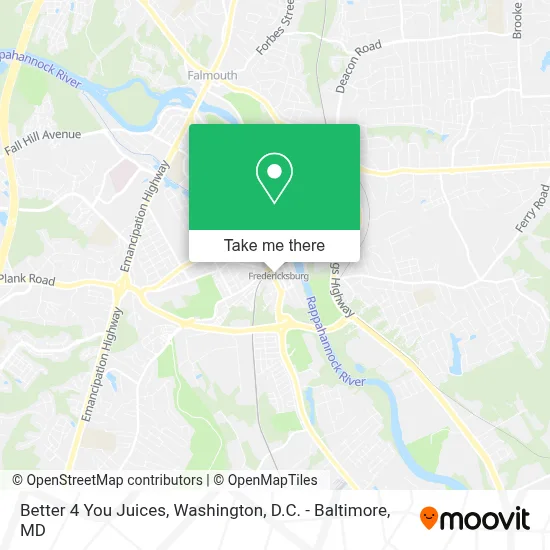 Better 4 You Juices map