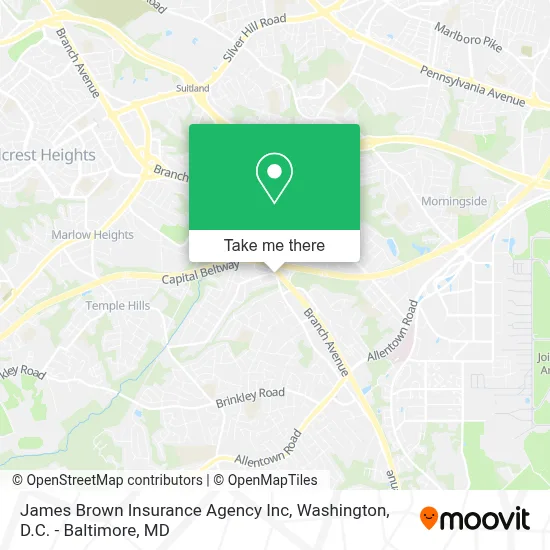 James Brown Insurance Agency Inc map