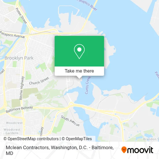 Mclean Contractors map