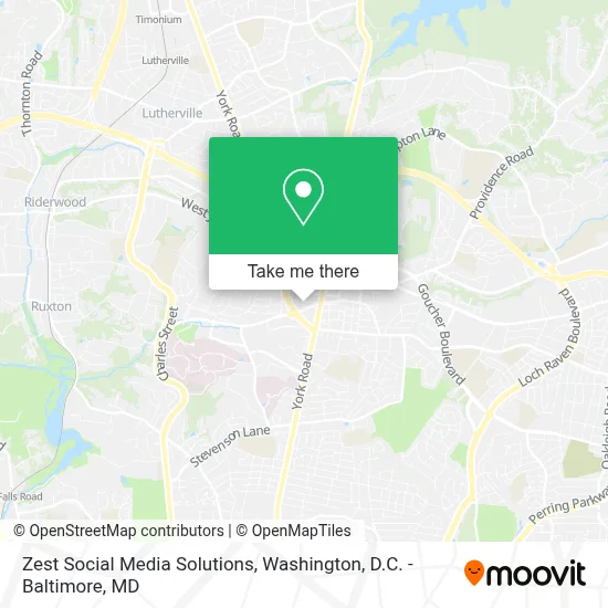 Zest Social Media Solutions map