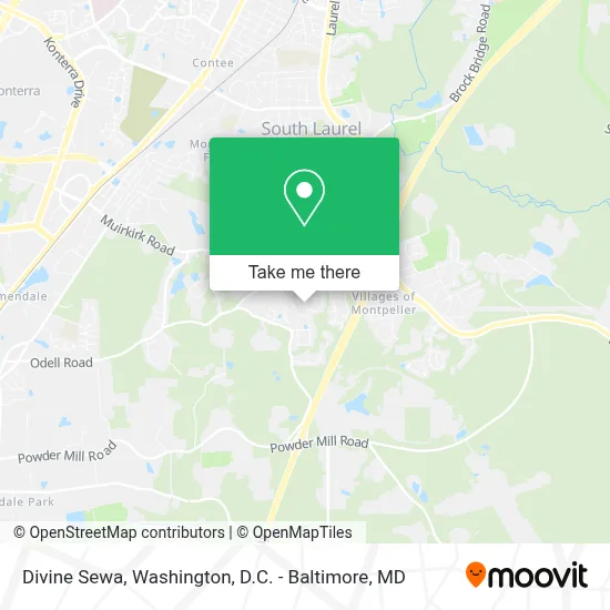 Divine Sewa map