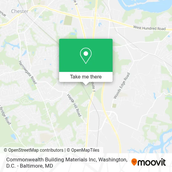 Commonwealth Building Materials Inc map