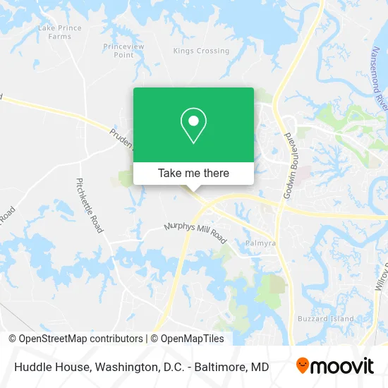 Huddle House map