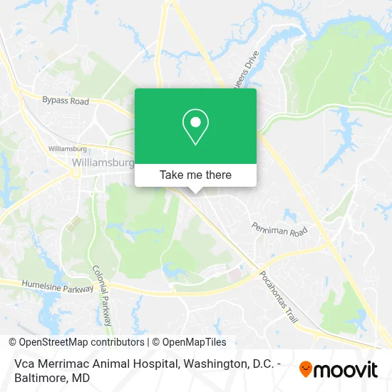 Vca Merrimac Animal Hospital map
