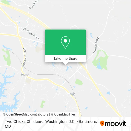 Two Chicks Childcare map