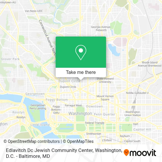 Edlavitch Dc Jewish Community Center map