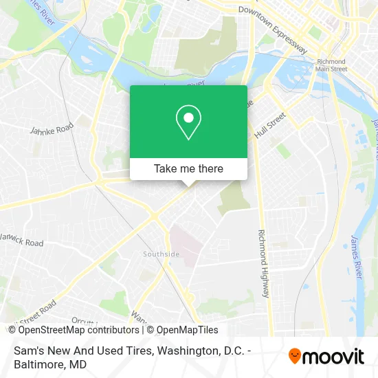 Sam's New And Used Tires map