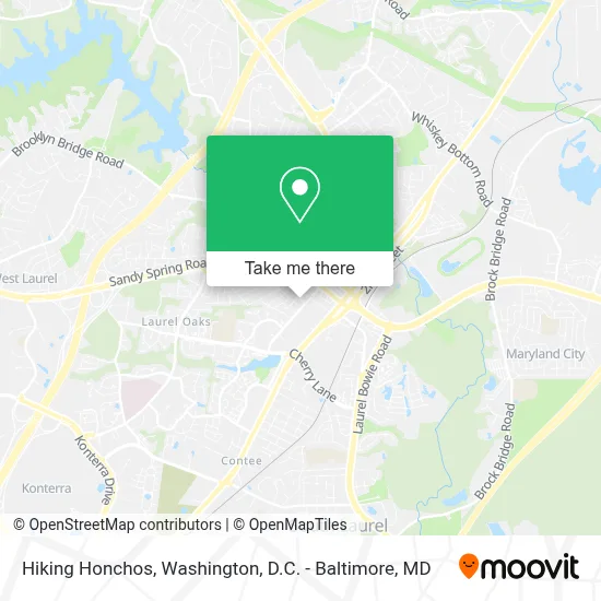 Hiking Honchos map