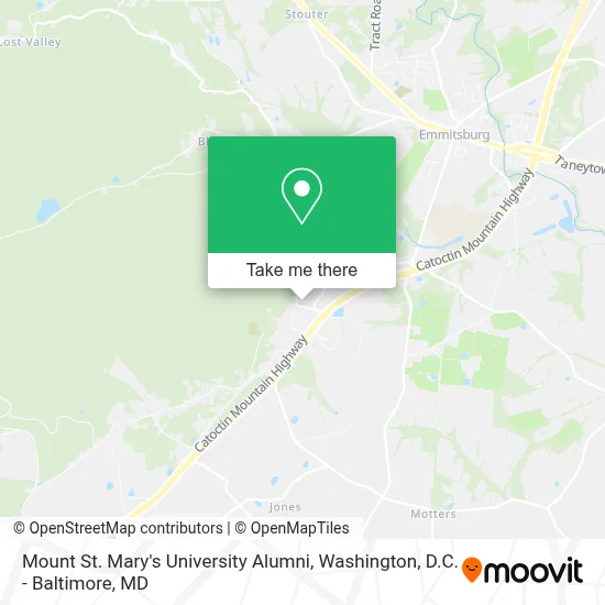 Mount St. Mary's University Alumni map