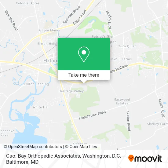 Cao: Bay Orthopedic Associates map