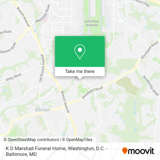 K D Marshall Funeral Home map